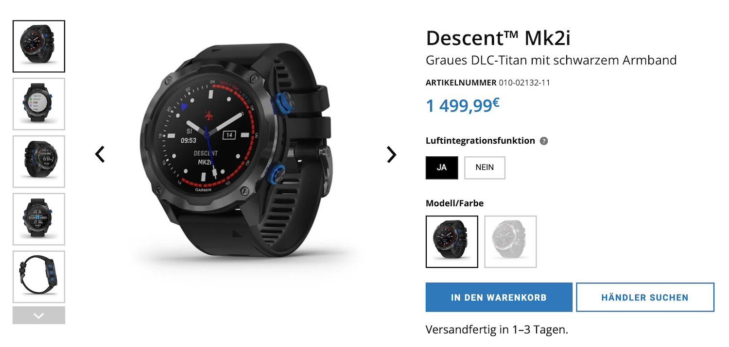 Garmin Descent Mk2 Review Test Vergleich MK2 vs. MK1 Freedive Your Life Timo Niessner