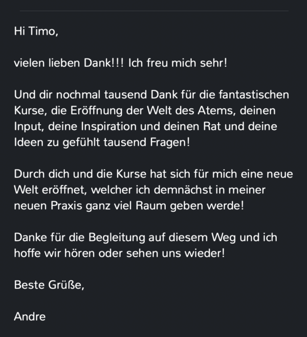 Restorative Breathing Atemtrainer Ausbildung